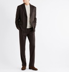 Brioni - Virgin Wool and Cashmere-Blend Suit Trousers - Brown