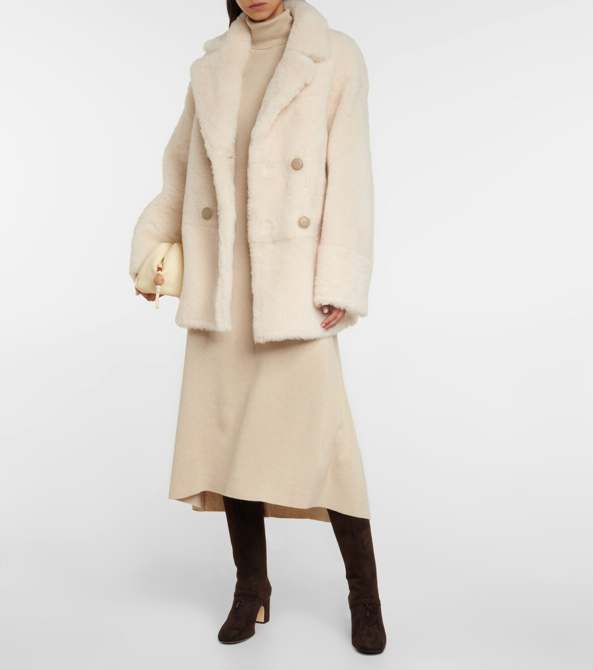 Loro Piana - Maxi Charms suede knee-high boots Loro Piana