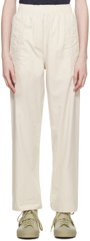 Photo: Margaret Howell White Wide-Leg Lounge Pants