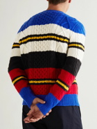 Polo Ralph Lauren - Striped Cable-Knit Wool and Alpaca-Blend Sweater - Multi