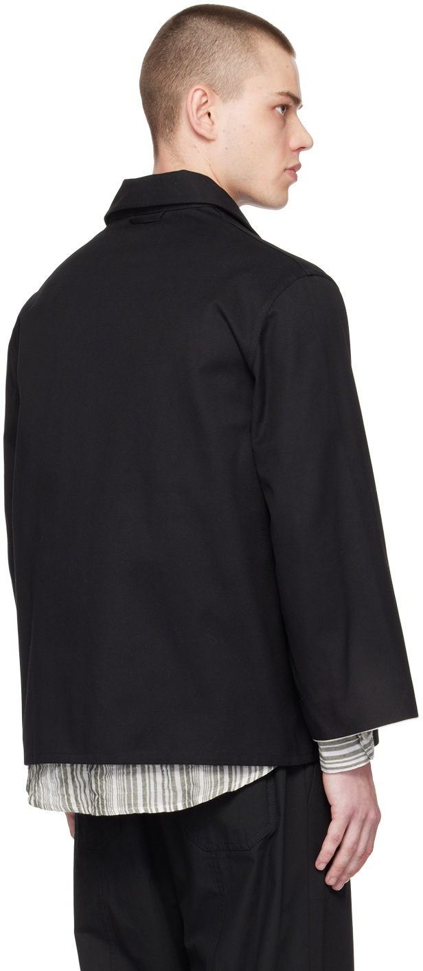 XENIA TELUNTS Black Spread Collar Jacket
