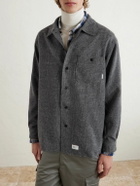 WTAPS - Crumb Houndstooth Flannel Shirt - Gray
