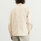 Drôle de Monsieur Men's Cotton Shirt Jacket in Off White