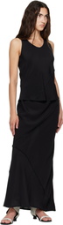Baserange Black Lava Maxi Skirt