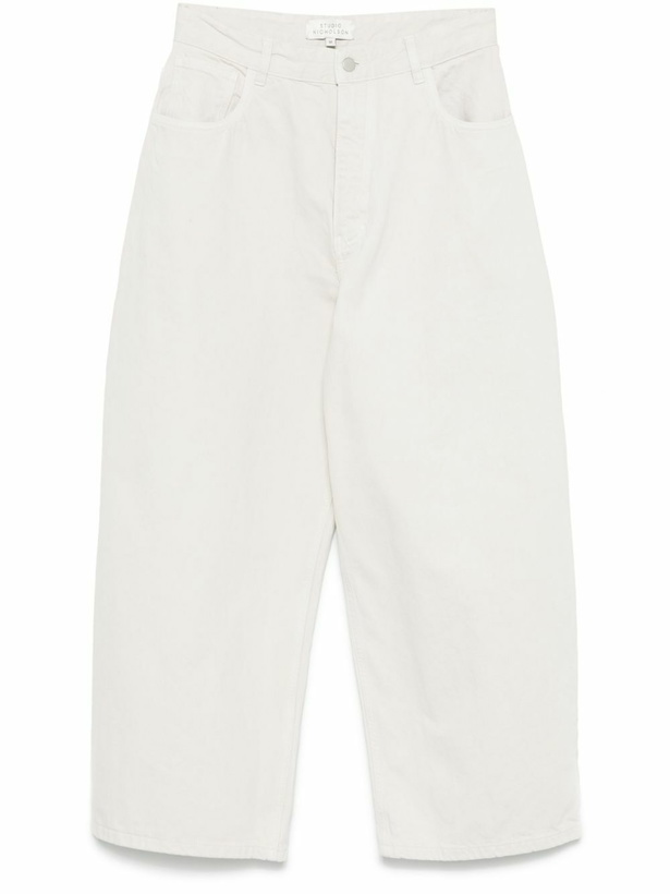 Photo: Studio Nicholson White Wide-Leg Jeans
