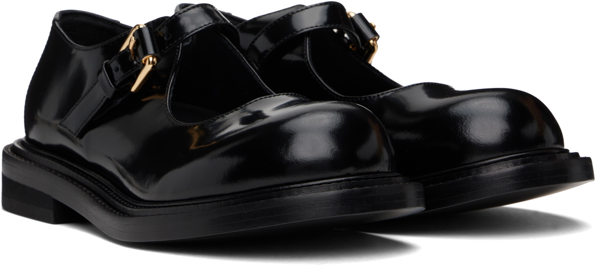 Moschino Black Mary Jane Olivia Loafers