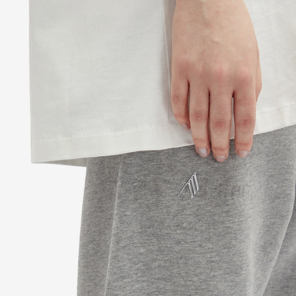 The Attico Women's Penny Sweat Pants in Melange Grey