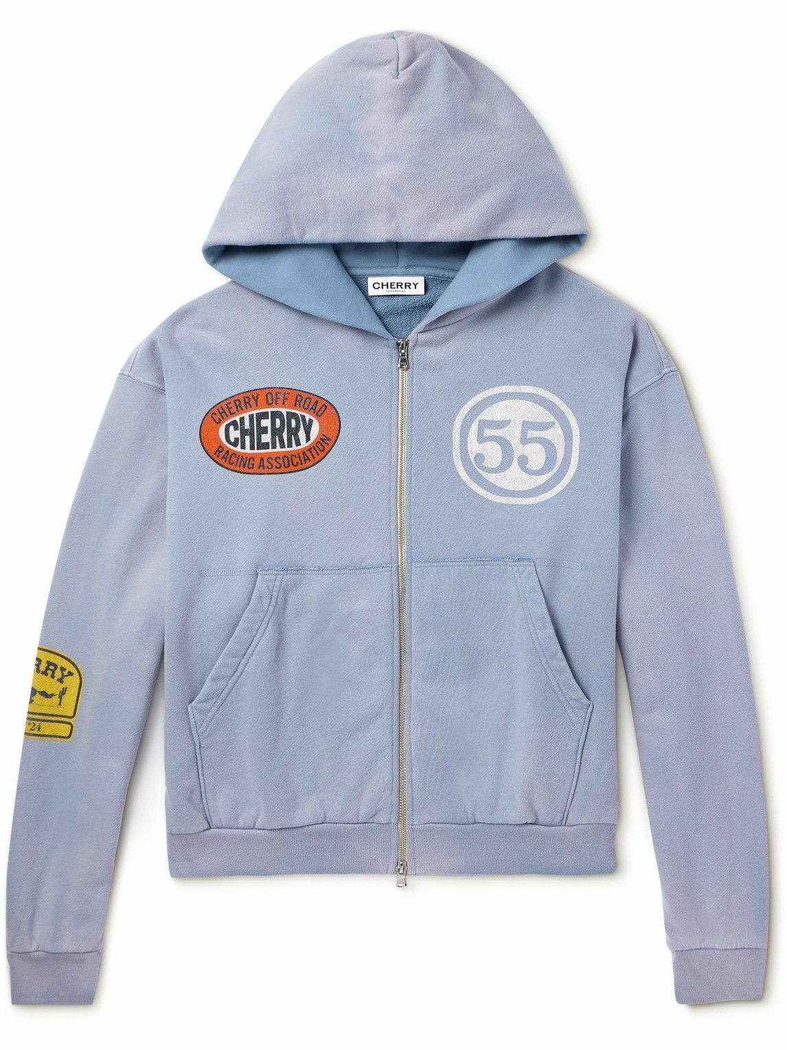 Cherry Los Angeles - Off Road Logo-Print Garment-Dyed Cotton Cherry Los Angeles - Off Road Logo-Print Garment-Dyed Cotton