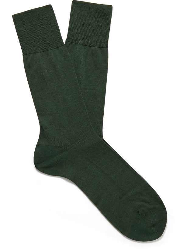 Photo: Falke - No 6 Merino Wool-Blend Socks - Green