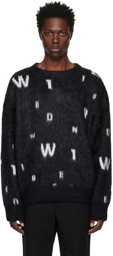 We11done Black Lettering Sweater