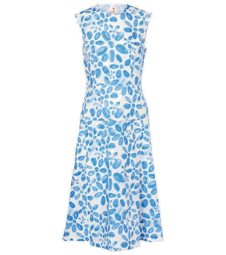 Photo: Marni Printed cotton midi dress