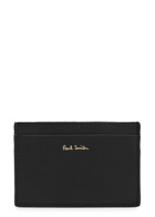 Paul Smith Signature Striped Leather Card Holder - Black - One Size