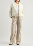 Herno Wide-leg Stretch-nylon Trousers Cream