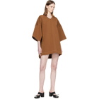 MM6 Maison Margiela Brown Neoprene Mindress