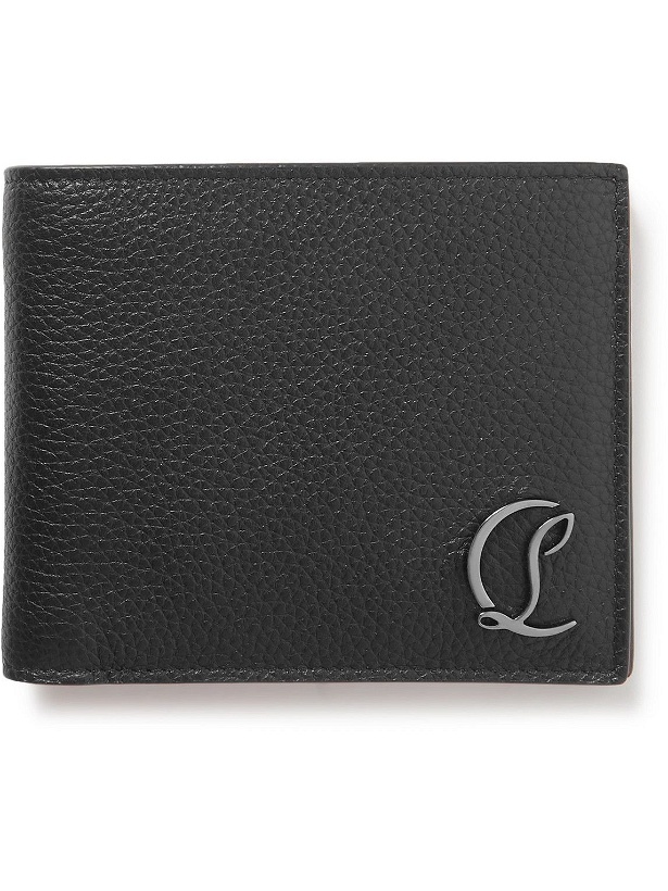 Photo: Christian Louboutin - Logo-Appliquéd Full-Grain Leather Billfold Wallet