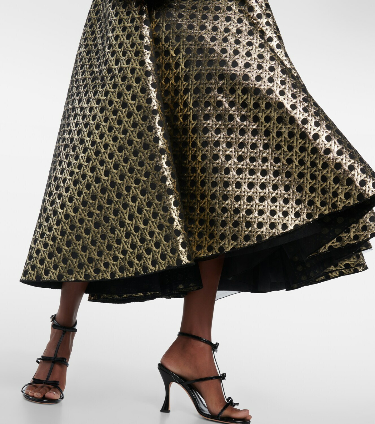 Giambattista Valli Jacquard A-line midi dress