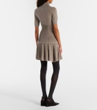 Alaïa Ribbed-knit wool-blend minidress