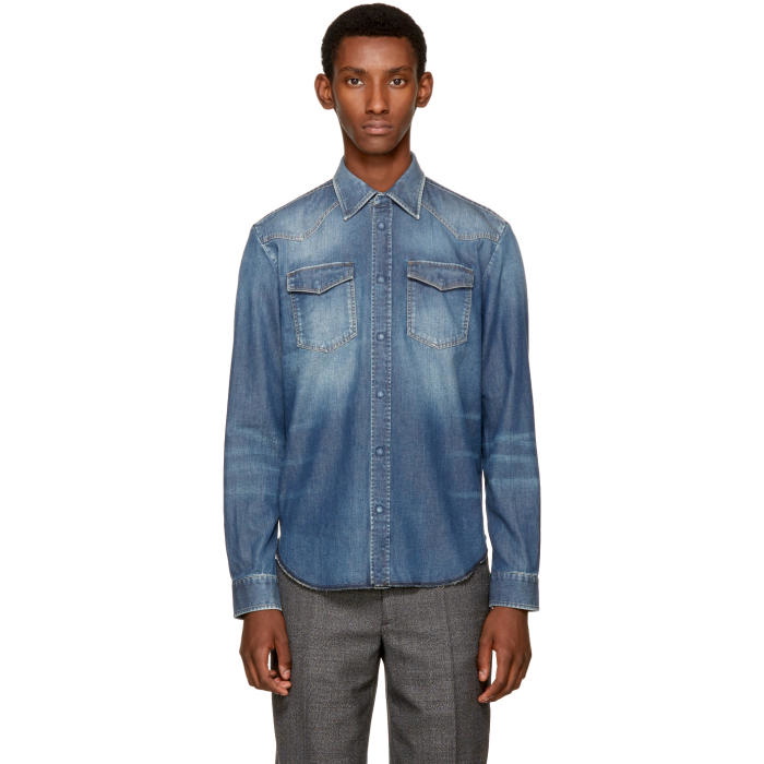 Photo: Maison Margiela Indigo Denim Western Shirt