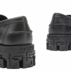 Versace Men's Chunky Loafer in Black Versace Gold