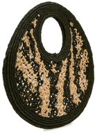 Jacquemus Le Petit Round Spiaggia Raffia Tote bag - Black - One Size
