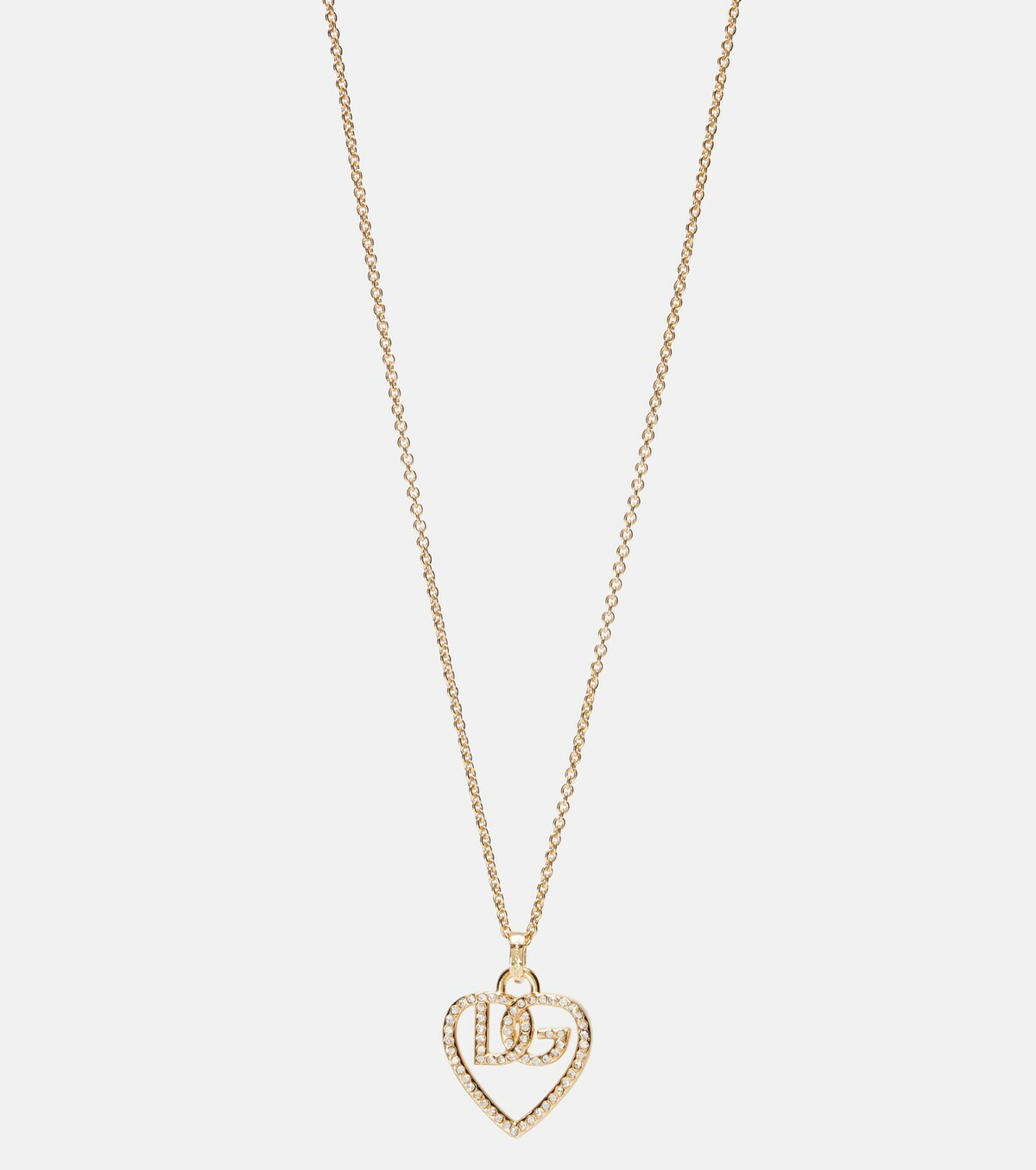 Dolce&Gabbana DG embellished pendant necklace