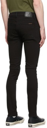 Nudie Jeans Black Tight Terry Jeans