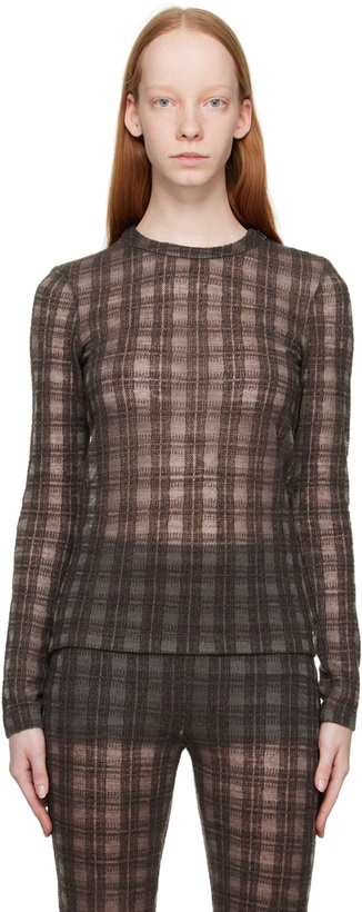 Photo: Elleme Brown Check Sweater