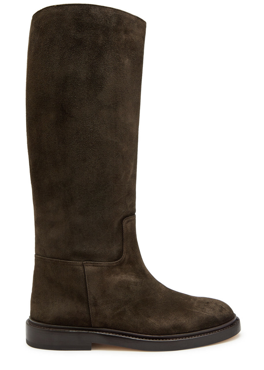 Legres Suede Knee-high Boots Brown