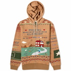Polo Ralph Lauren Men's x Element Sherpa Zip Hoodie in Brown Multi