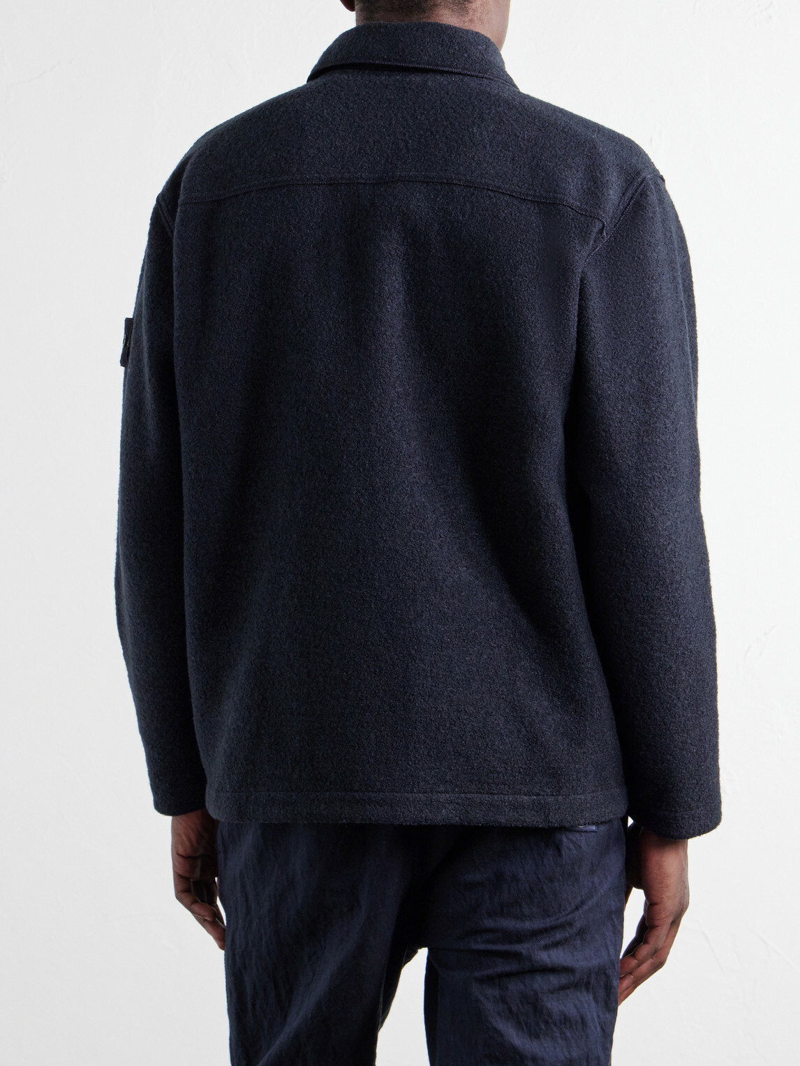 Stone Island - Micro Bouclé Overshirt - Blue