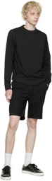 Sunspel Black Dri-Release Sweatshirt