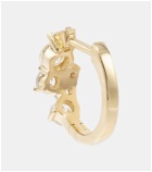 Sydney Evan Huggie 14kt gold earrings with diamonds