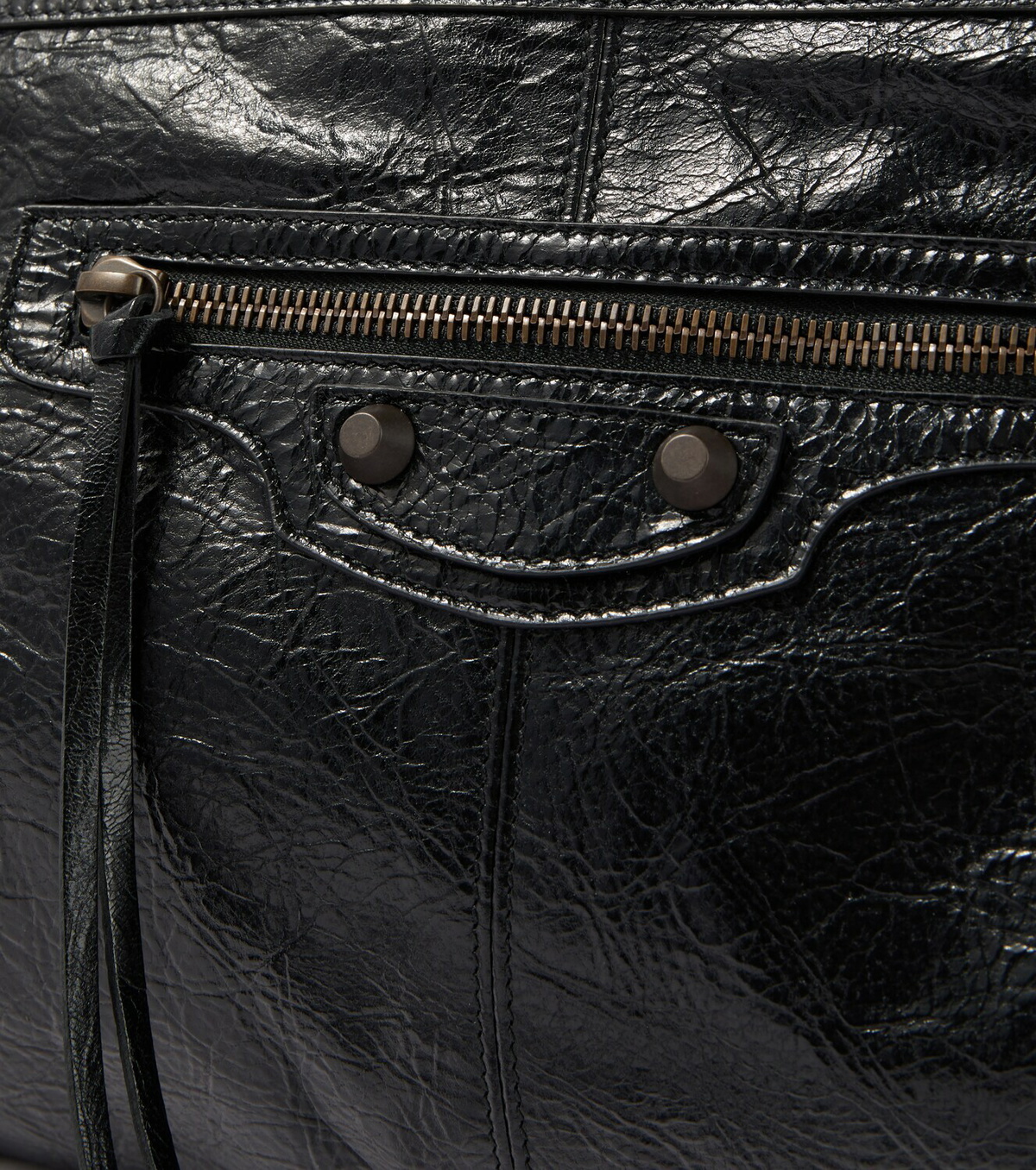 Balenciaga Le City leather phone pouch