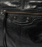 Balenciaga Le City leather phone pouch