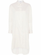 LOEWE White Striped Cotton Shirt Dress