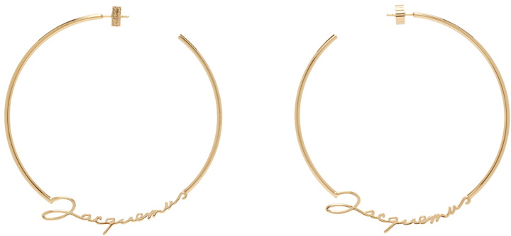 Photo: JACQUEMUS Gold Les Classiques 'Les créoles Jacquemus' Earrings