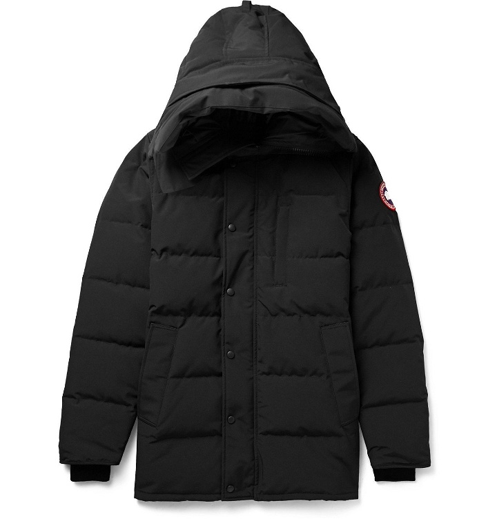 Photo: CANADA GOOSE - Carson Slim-Fit Quilted Arctic Tech Down Hooded Parka - Black