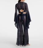 Alexandra Miro Paloma lace wide-leg pants