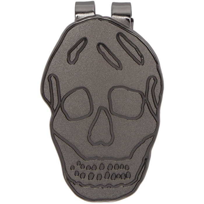 Photo: Alexander McQueen Gunmetal Skull Money Clip