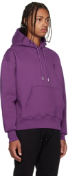 AMI Paris Purple Ami De Cœur Hoodie