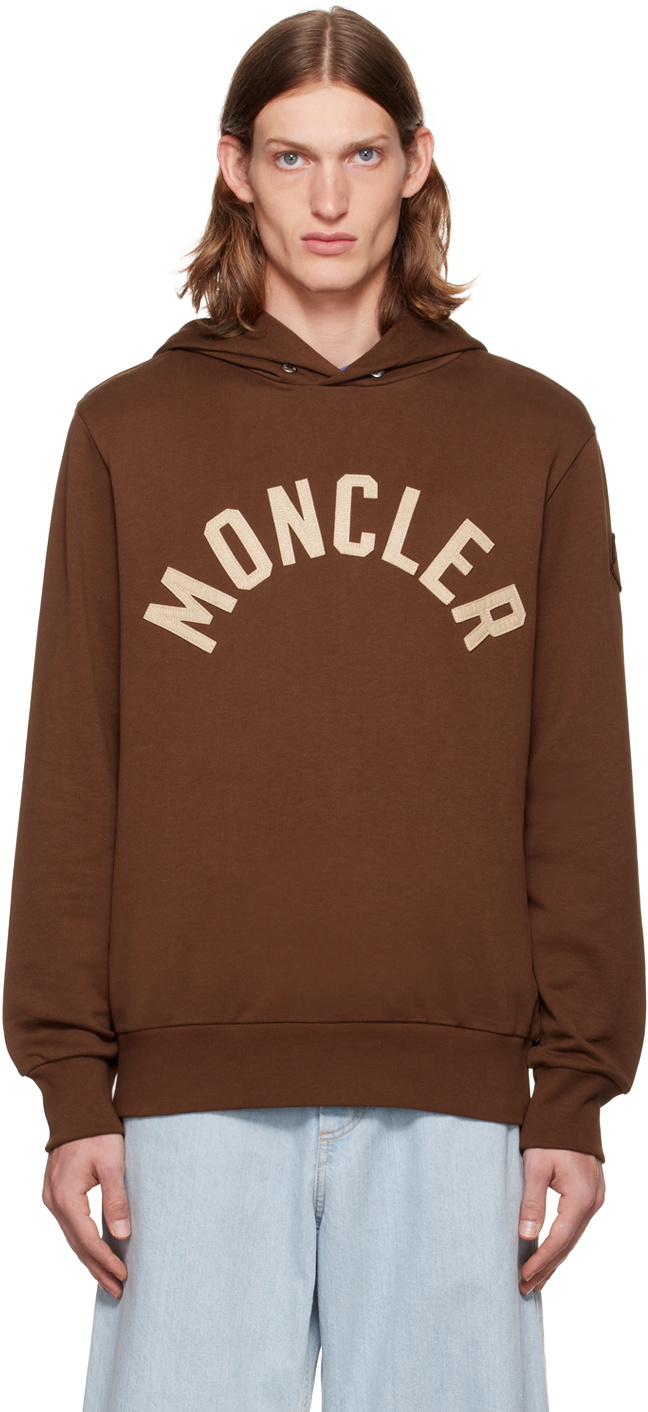 Moncler Brown Appliqué Hoodie Moncler