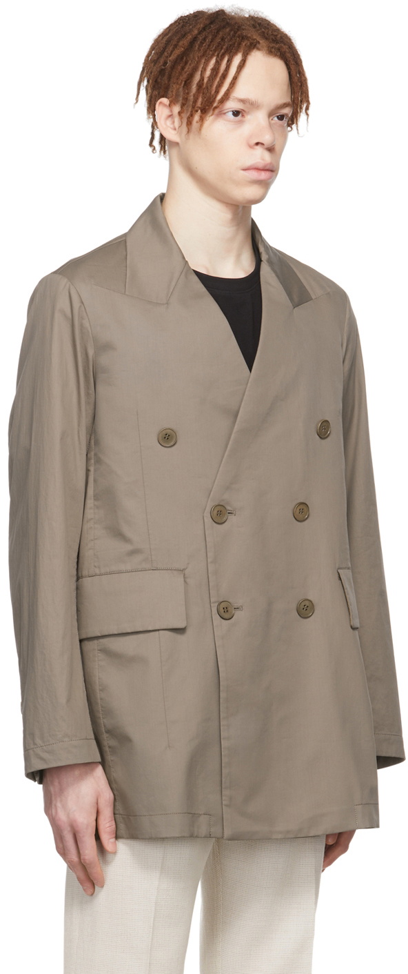 Cornerstone Gray Cotton Blazer