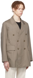 Cornerstone Gray Cotton Blazer
