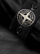 Stone Island - Logo-Appliquéd Shell and Shearling Hooded Jacket - Black
