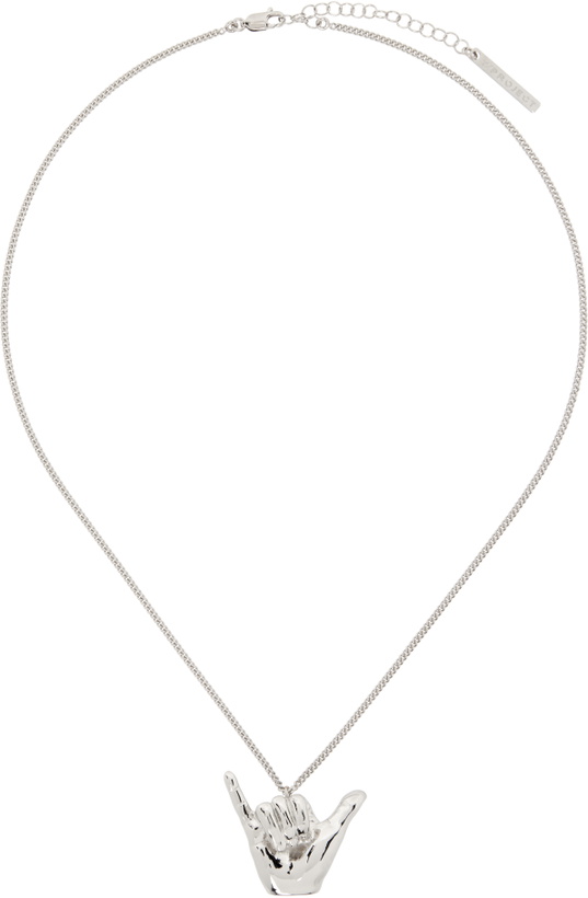 Photo: Y/Project Silver Mini Shaka Pendant Necklace