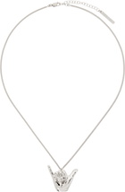 Y/Project Silver Mini Shaka Pendant Necklace