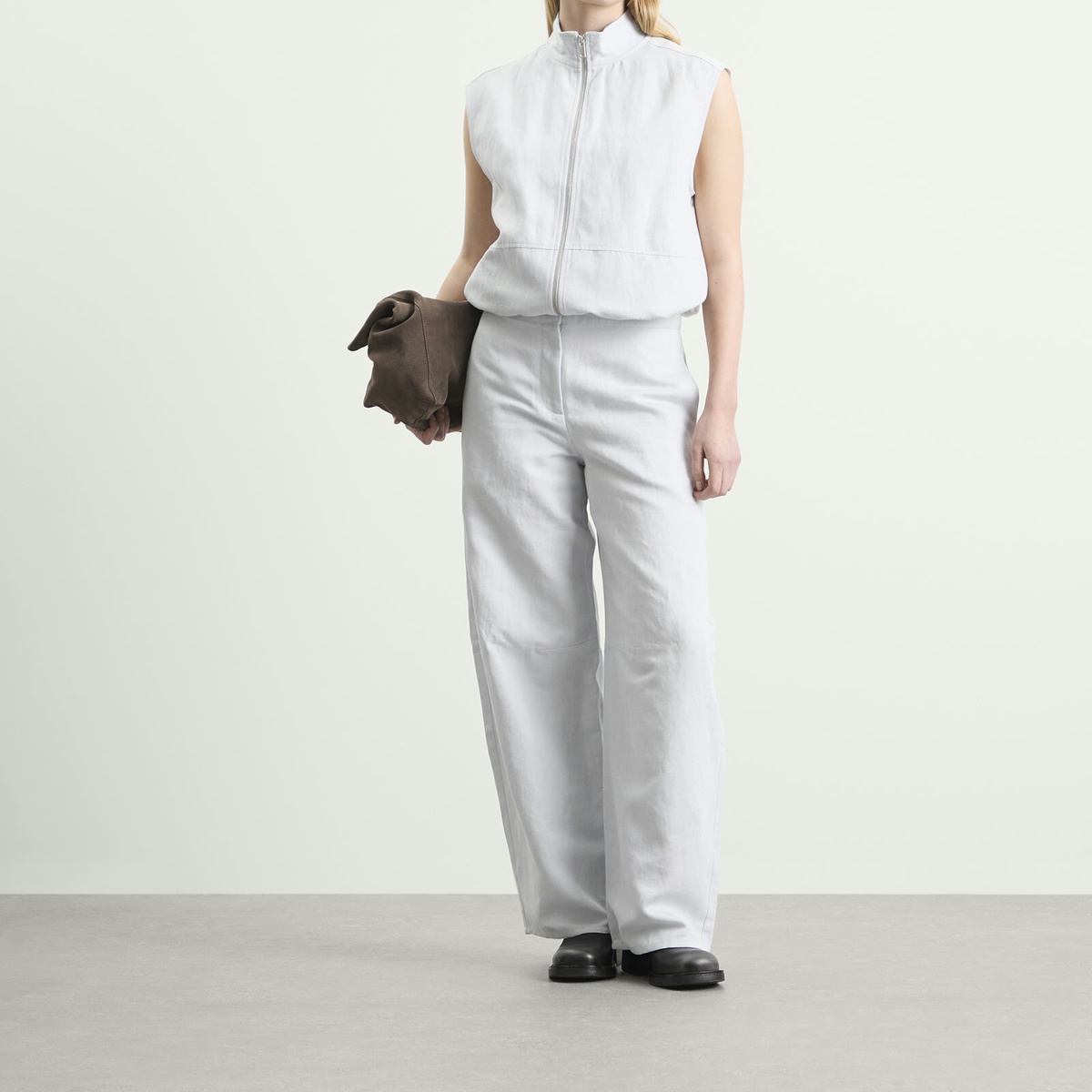 Samsøe Samsøe Women's Saroko Parachute Trousers in Gray Dawn Melange