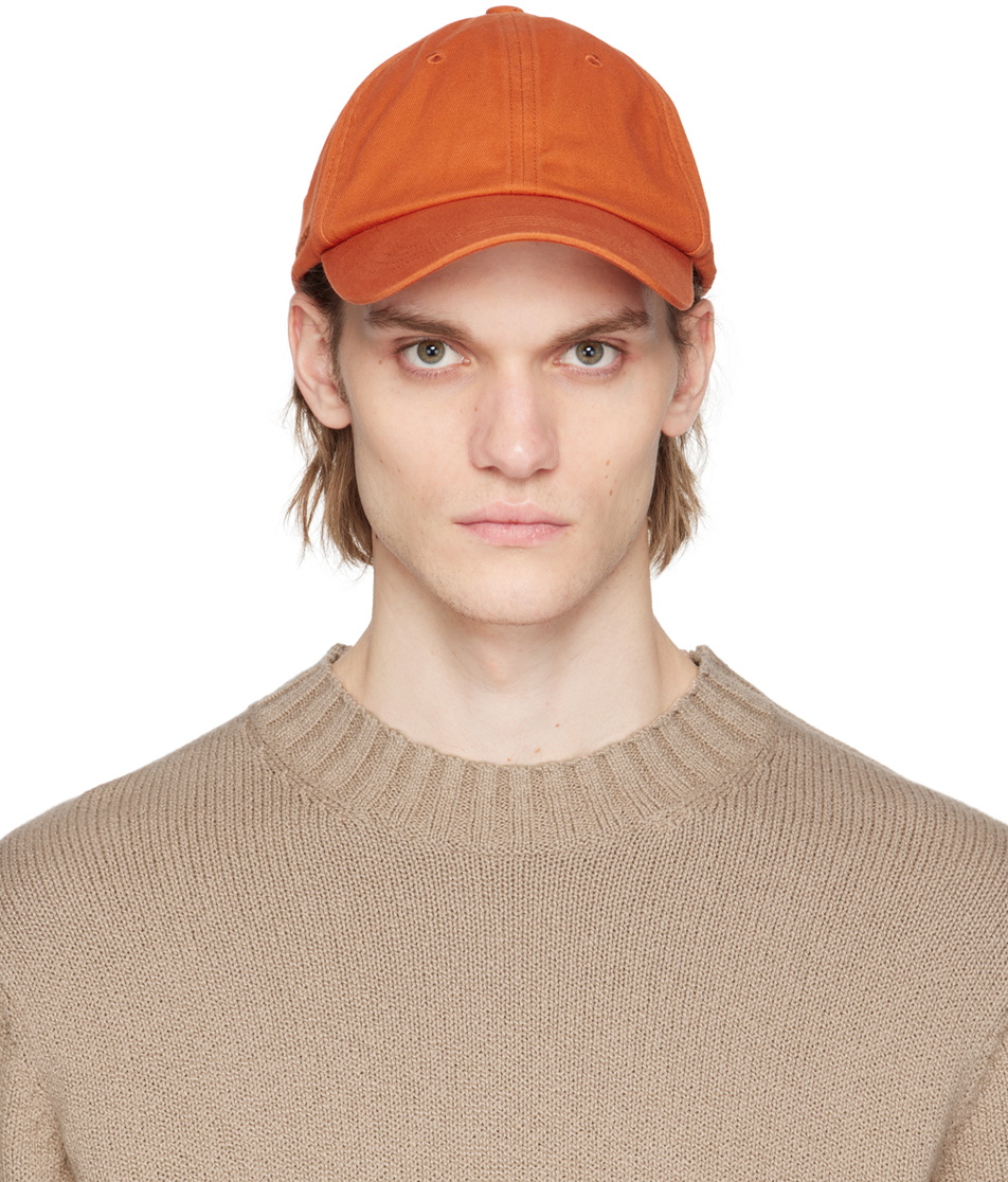 Acne Studios Orange Baseball Cap Acne Studios