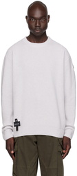 Moncler Gray Crewneck Sweater