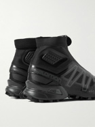 Salomon - Snowcross Rubber-Trimmed Mesh High-Top Sneakers - Black